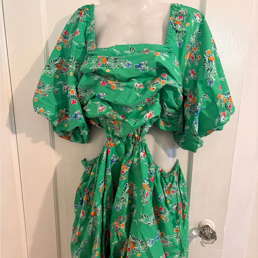 A New Day Green Textured Dress